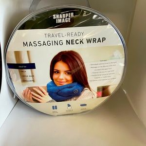 🧣🧕SHARPER IMAGE MASSAGING NECK WRAP --TRAVEL READY